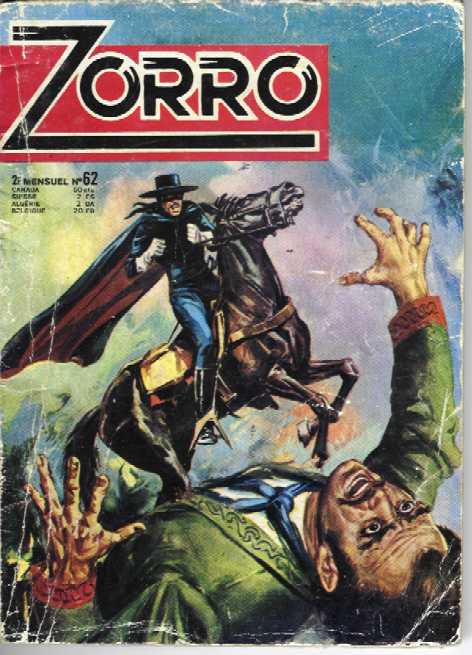 Scan de la Couverture Zorro SFPI Poche n 62
